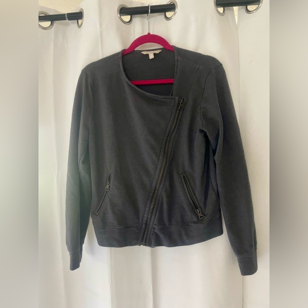 Women's Moto Jacket Banana Republic medium, Gray
